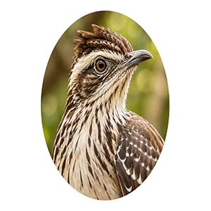 Pheasant Cuckoo Head Close-Up